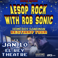 Win Free Tickets To See Aesop Rock with Rob Sonic + Homeboy Sandman In Los Angeles – January 9, 2015